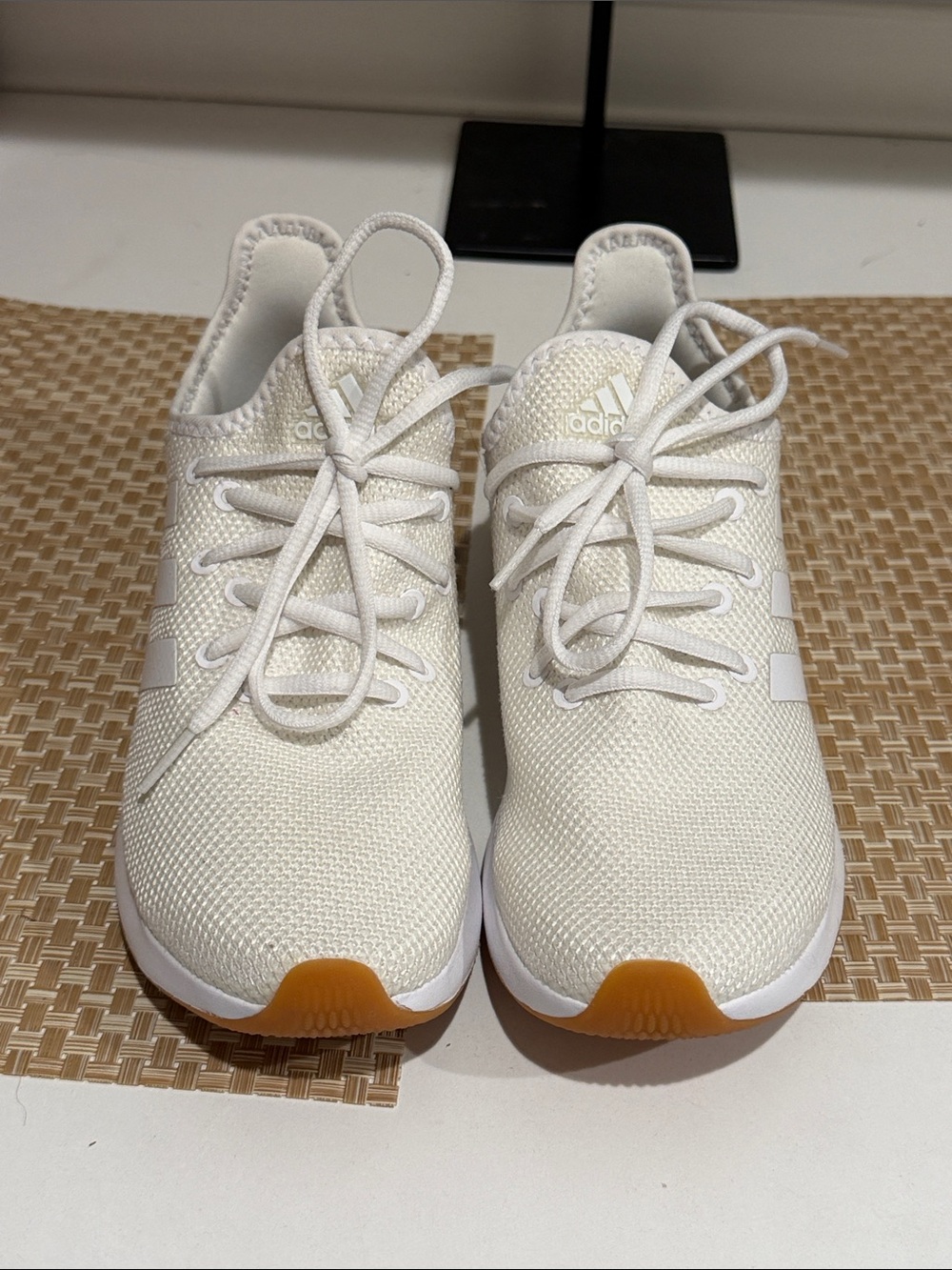 adidas White Cloudfoam plus size 6.5W